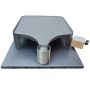 Plancha sur pied avec réchaud gaz et protection chaleur