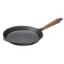 Poêle à frire en fonte 28 cm Pg hêtre + Brosse de nettoyage