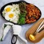Mélange de recette riz pates et oeufs