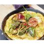 omelette poivron vert dans poele skeppshult