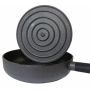 poele avec couvercle plat
