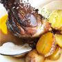 dinde caramelisee pommes de terre fondante