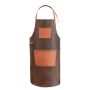 Tablier en cuir véritable pour grillade et BBQ