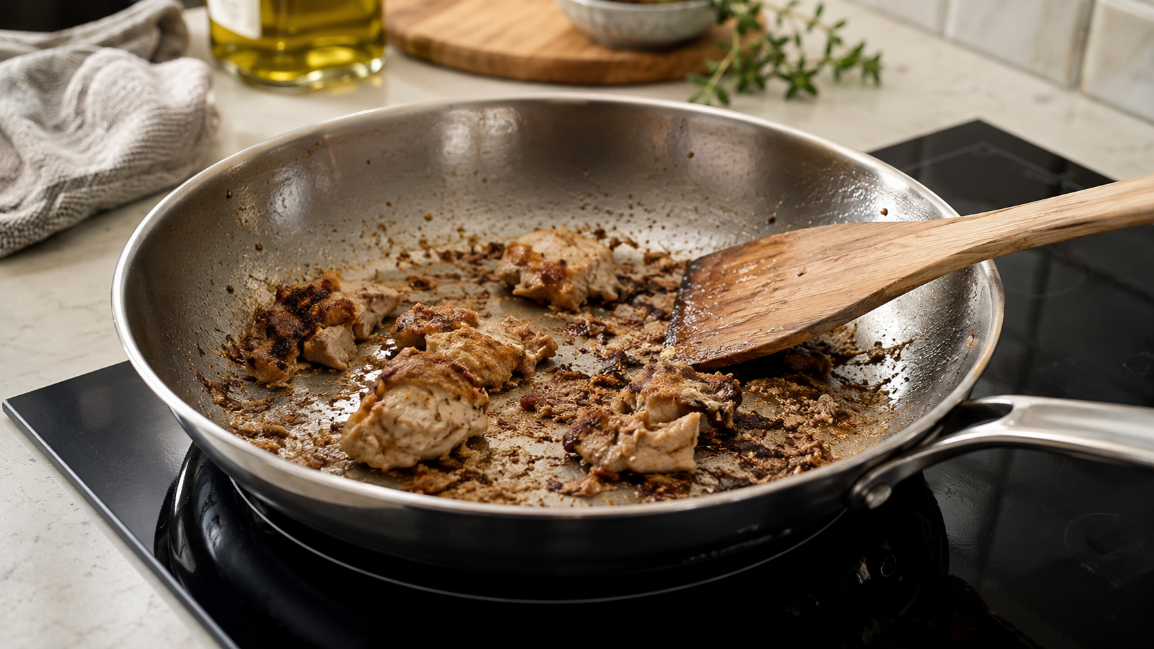 Aliments qui collent dans la poêle