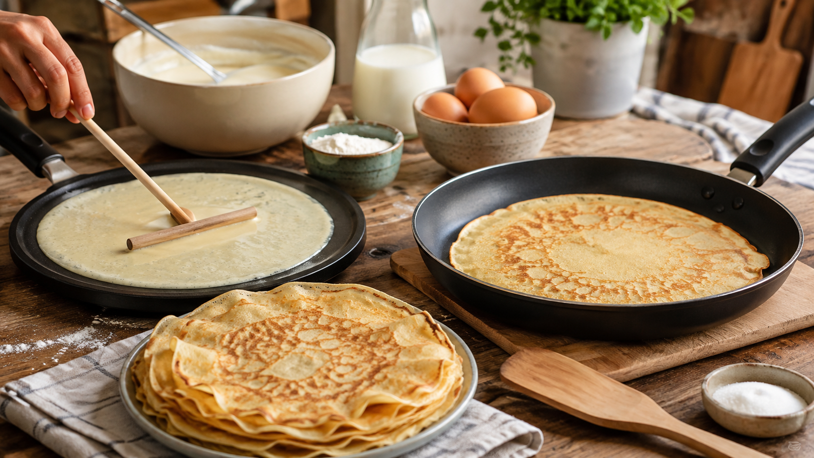 Crêpière ou poêle classique : que choisir pour faire des crêpes maison ?
