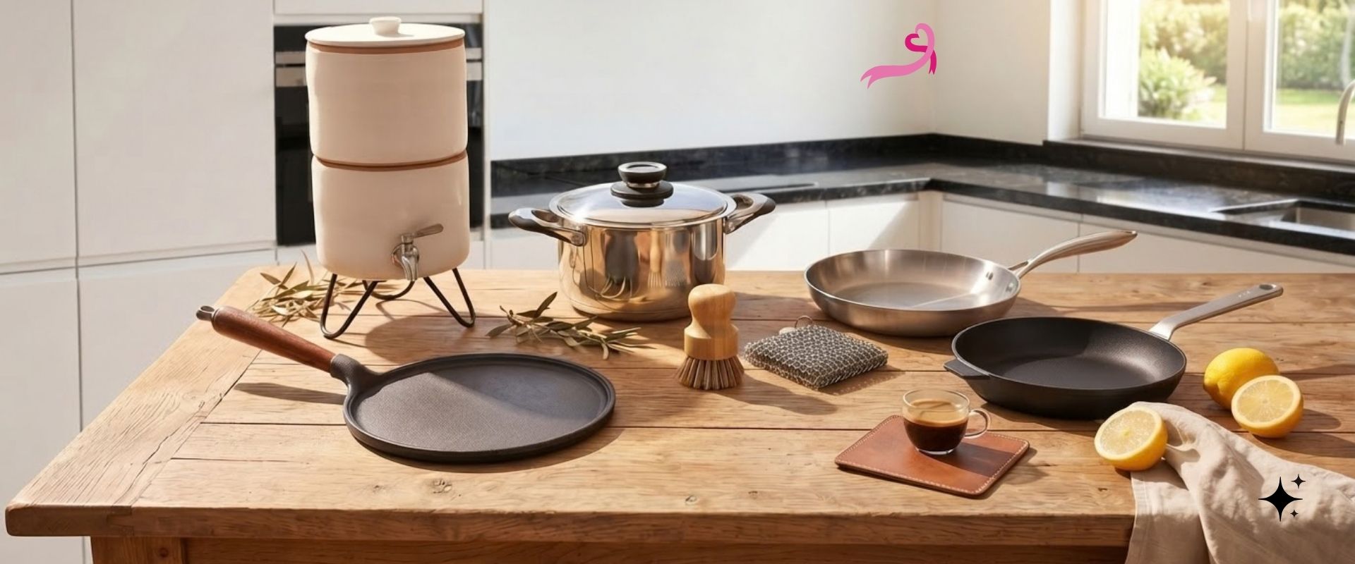 Ustensiles de cuisson sains sans revêtement