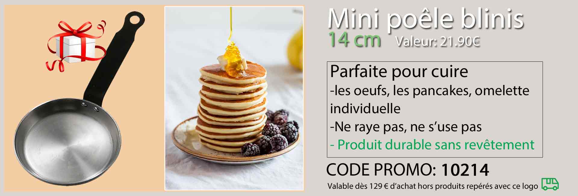 Poêle à blinis en fer